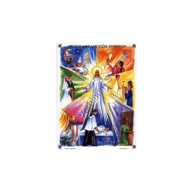 SIEDEM SAKRAMENTÓW ŚWIĘTYCH - POCZTÓWKA