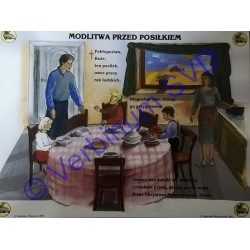MODLITWA PRZED POSIŁKIEM - PLAKAT
