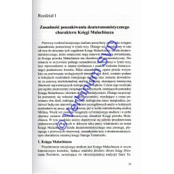 Charakter deuteronomistyczny Księgi Malachiasza